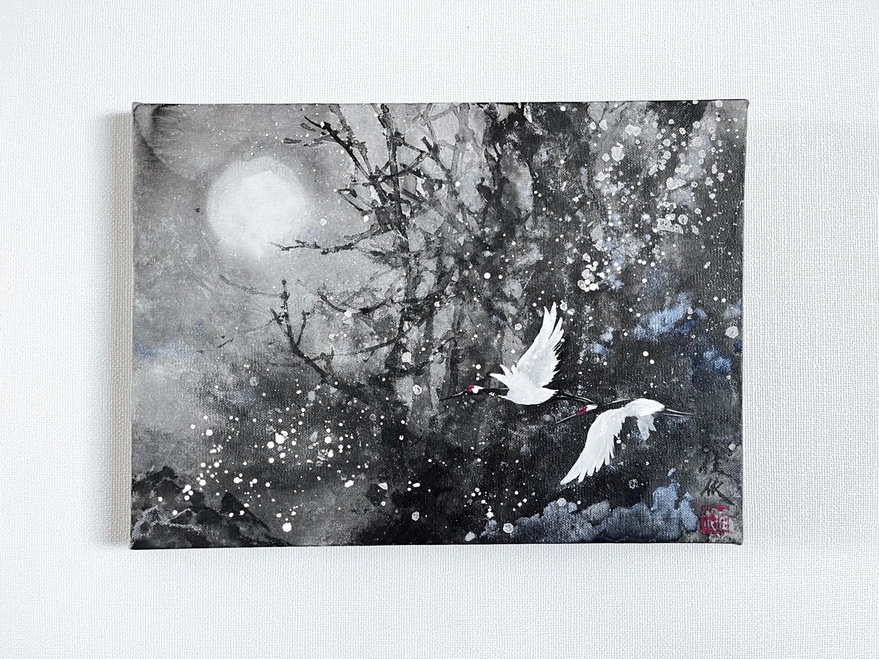 雪中双鶴 作品画像 1