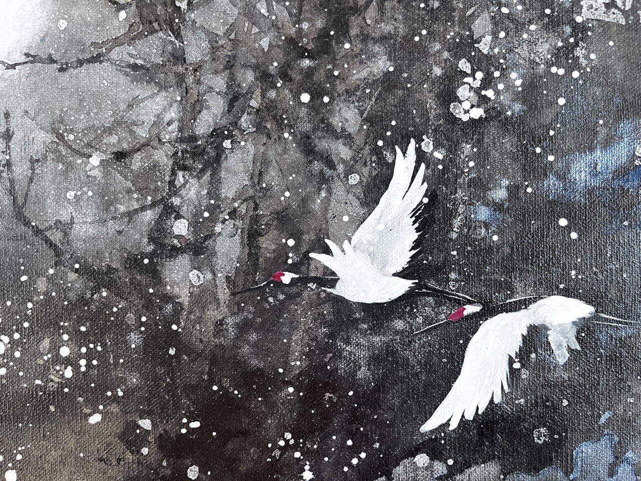 雪中双鶴 作品画像 5